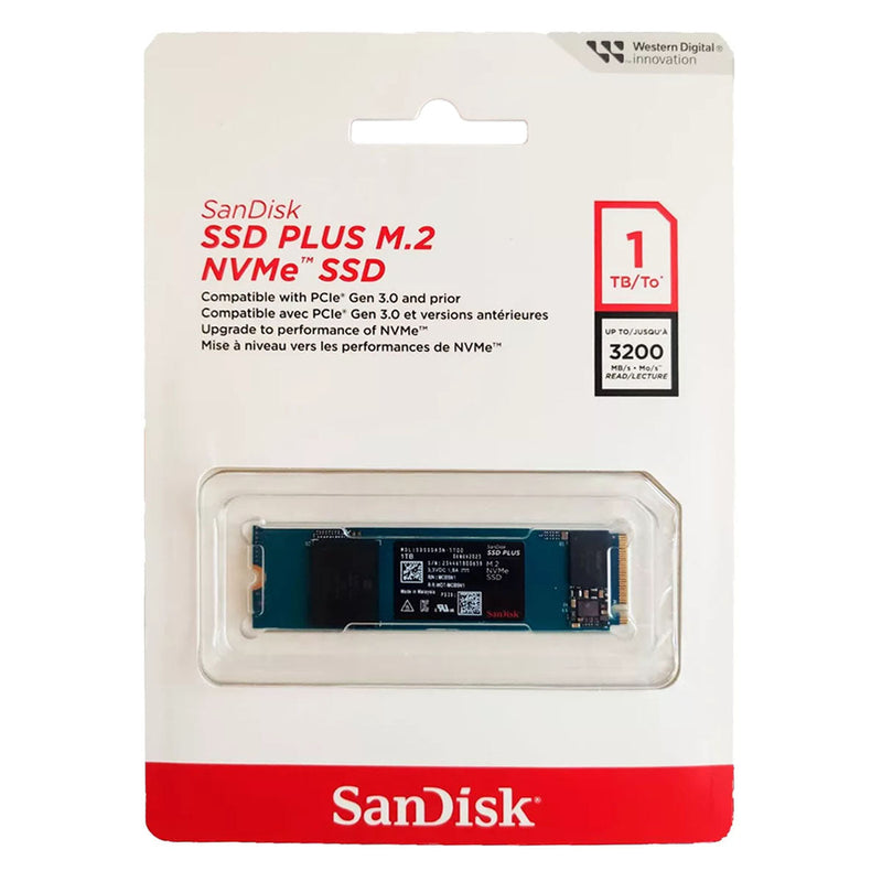 SSD Sandisk Plus 1TB - 3200MB/s - M.2 NVME